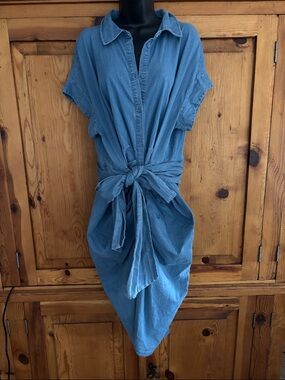 nina parker trendy plus size denim ruched tie-front dress Nina Parker | Dresses | Nina Parker Black Ribbed Bodycon Dress
